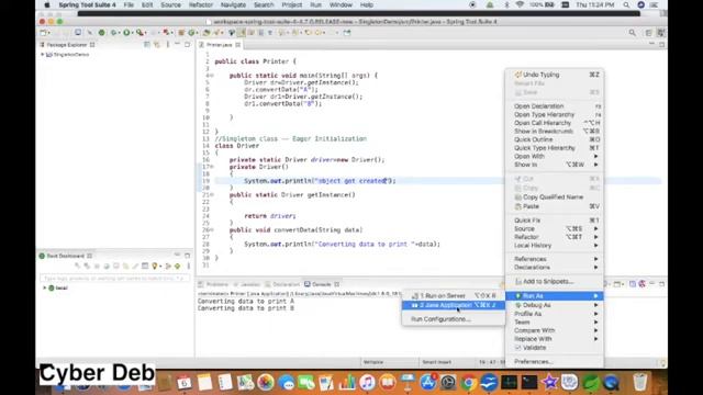 Singleton design pattern -By using Java Part2 ( Lazy Initialization) смотреть онлайн