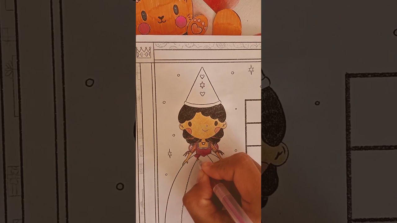 Раскрашиваем разукрашку с Принцессой Добрая рассылка 25️ смотреть онлайн