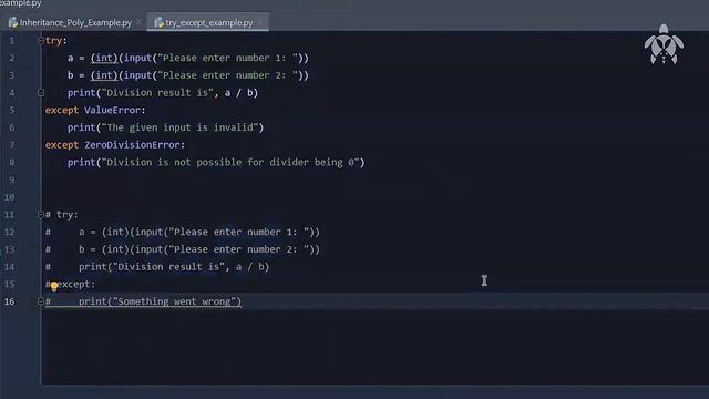 Exception Handling Example in Python | Programming tutorial for beginners - #TeqstoriesPython смотреть онлайн