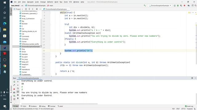Java урок - 13.1.5 Исключения. Оператор finally смотреть онлайн