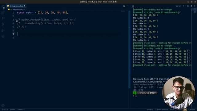 JS Array Methods - Map & ForEach смотреть онлайн