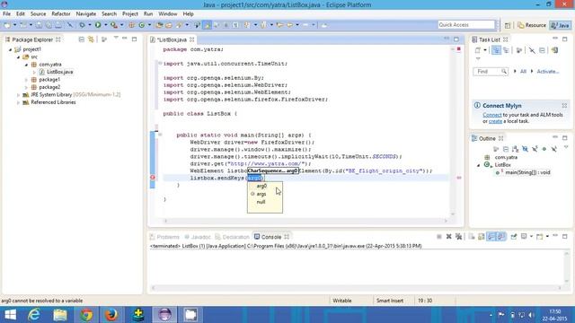 How To Handle Listbox In Selenium Webdriver | Select class in Yatra.com смотреть онлайн