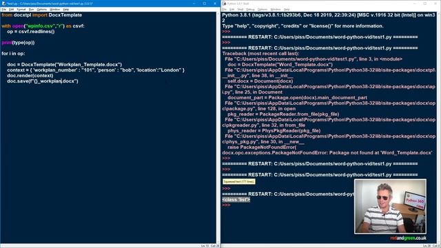 Word DOCX From Template | Python смотреть онлайн