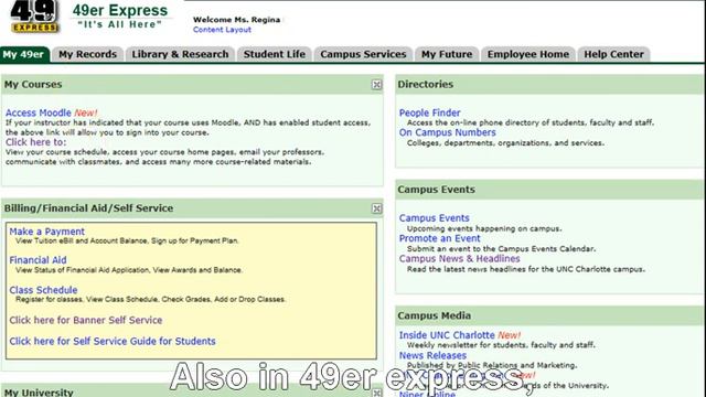 UNC Charlotte Distance Education: 49er Express смотреть онлайн