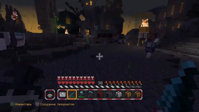 Майнкрафт выживание в КОШМАР ПЕРЕД РОЖДЕСТВОМ . MINECRAFT смотреть онлайн
