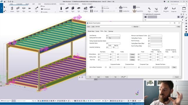 Tekla Structures 2022 - Volumetric modular tool смотреть онлайн