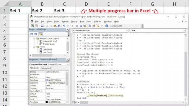 Excel VBA - Multiple Progress Bar (Template Available) смотреть онлайн