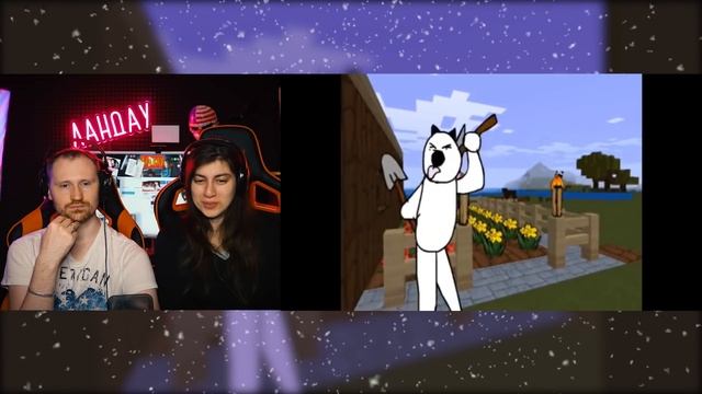 Майнкрафт Для Нубов - Выживаем первые 2 ночи и Шахтерство ( Minecraft часть 0, 1, 2 ) - Реакция смотреть онлайн