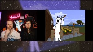 Майнкрафт Для Нубов - Выживаем первые 2 ночи и Шахтерство ( Minecraft часть 0, 1, 2 ) - Реакция