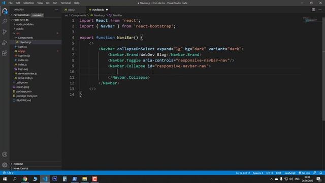 Уроки React JS + Bootstrap на практике - Адаптивное меню, роутинг смотреть онлайн