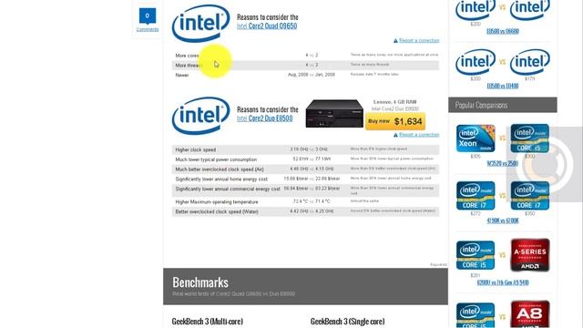 Q9650 vs E8500 Comparsion смотреть онлайн