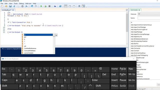 ping multiple ip address by powershell using test-connection command смотреть онлайн