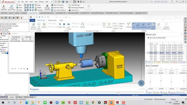 Solidcam Screw machining смотреть онлайн