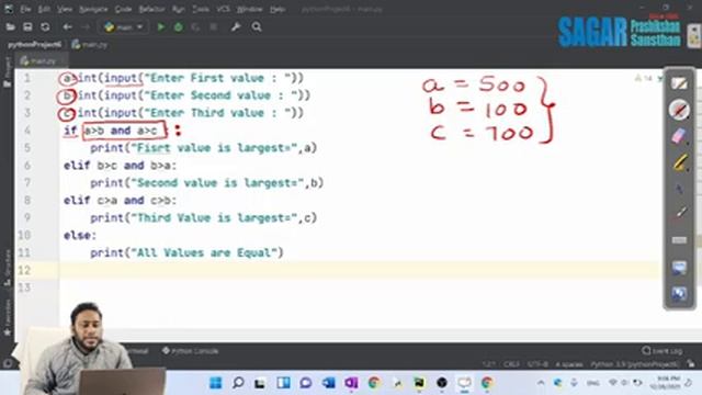 #6 Multiple Conditional Statements In Python (if elif ,else ) By Vaibhav Katiyar #pythonclass #part смотреть онлайн