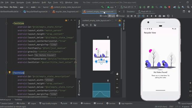Empty State Android UI UX | ViewStub in Android with Example смотреть онлайн