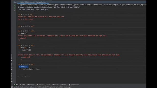Kotlin Basics : Nullability смотреть онлайн