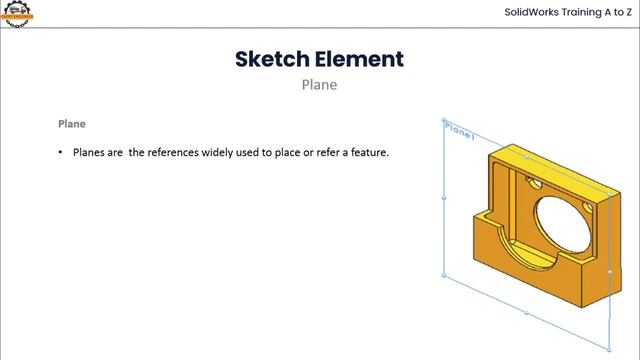 SolidWorks Tutorial - Sketch Element | Origin | Plane | смотреть онлайн