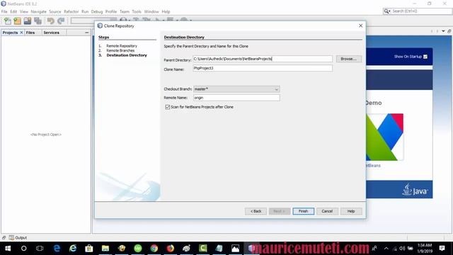 How to Clone a Git Repository Using NetBeans IDE Import Project From Github смотреть онлайн
