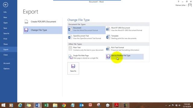 Covert Word Doc to Other Format like TXT or PDF Hindi смотреть онлайн