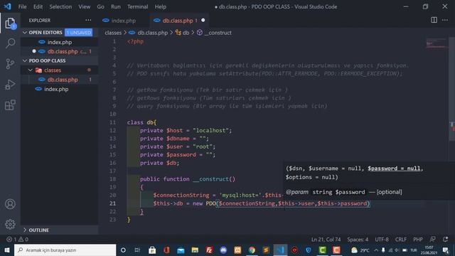 PHP'de PDO ve OOP Kullanarak Veritabanı Bağlantıları ve CRUD İşlemleri (1/2) смотреть онлайн