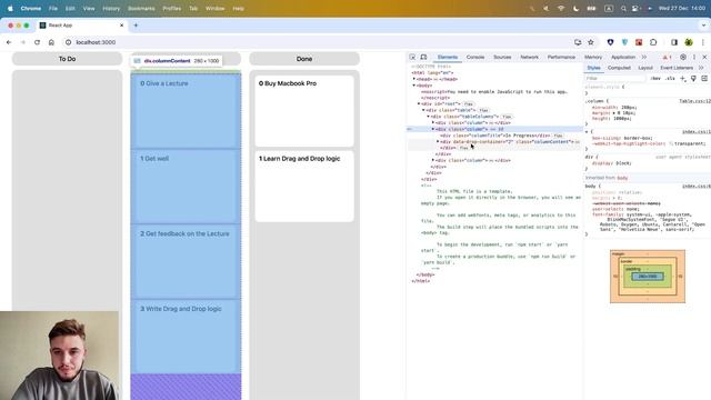 Как написать Drag and Drop в react.js без библиотек ✦ How to write Drag and Drop in react.js смотреть онлайн