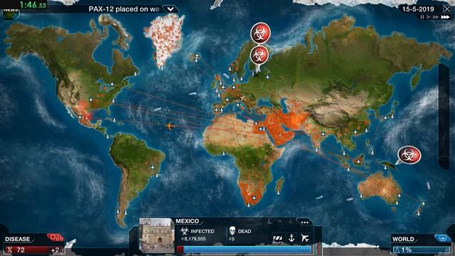 Plague Inc. Evolved Neruax worm% Mega Brutal in 3:32.58 (FORMER WR) смотреть онлайн