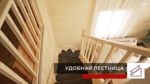 Баня-дом с мансардой «Лада 2»