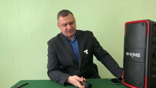 Беспроводная караоке колонка W-King T7 смотреть онлайн