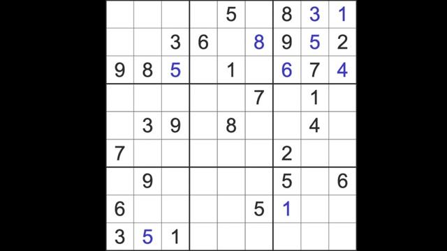 Sudoku solution – New York Times sudoku 28 December 2022 Hard level смотреть онлайн