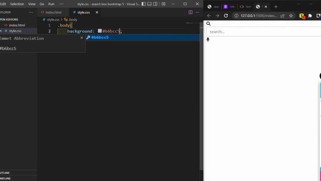 Responsive Search Box Bootstrap 5 смотреть онлайн