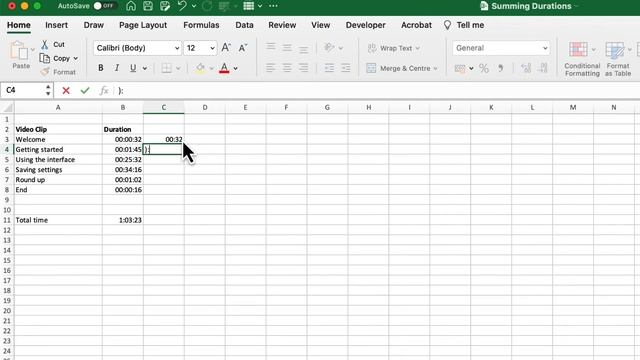 Excel: Adding Up Times/Durations in Hours Minutes and Seconds смотреть онлайн