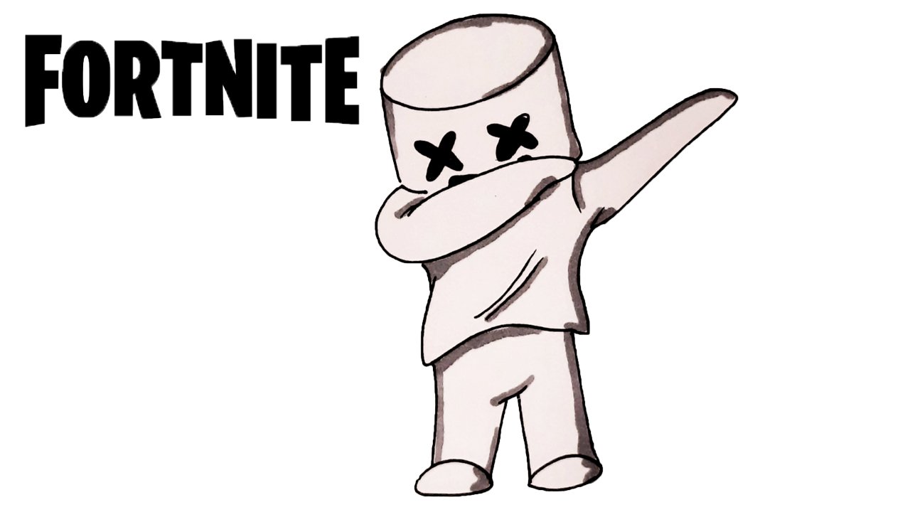 Как нарисовать СКИН МАРШМЕЛЛОУ ИЗ ФОРТНАЙТ смотреть онлайн