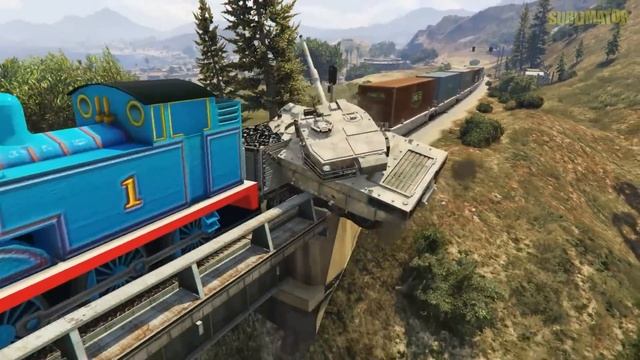 GTA 5 THOMAS TRAIN VS GTA SAN ANDREAS THOMAS TRAIN VS BEAMNG THOMAS TRAIN - WHICH IS BEST?