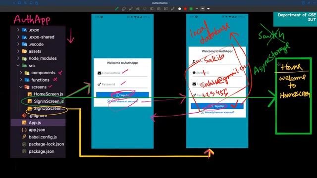 Authentication with AsyncStorage(Part-2)| React Native Tutorial For Beginners (In Bangla) | SWE 463 смотреть онлайн