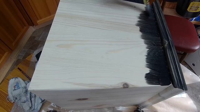 Barn wood looking timber with paint. Потемневшее дерево. Имитация простейшим способом. смотреть онлайн