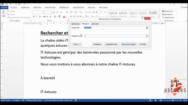 012- Rechercher et remplacement une image sous Word смотреть онлайн
