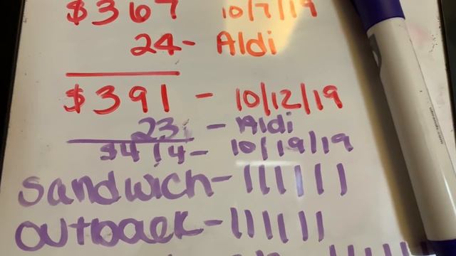 ALDI FILL IN HAULS & TOTAL FOR OCTOBER GROCERIES смотреть онлайн