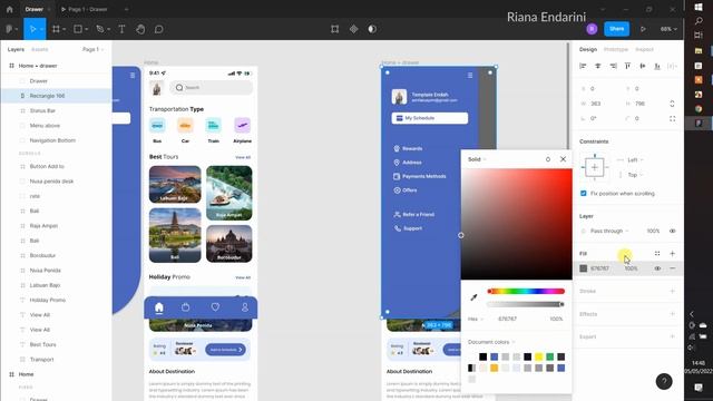 FIGMA TUTORIAL (7) - Navigation Drawer смотреть онлайн
