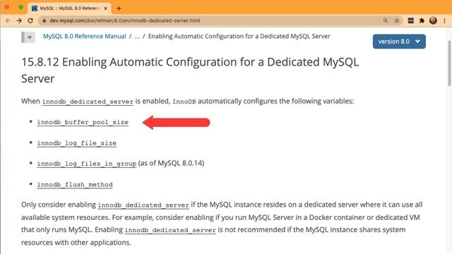 Basic InnoDB Tuning in MySQL 8.0 смотреть онлайн