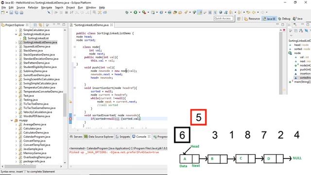 How to implement insertion sorting using Linked List | Algorithm & Implementation | @TechRanch смотреть онлайн