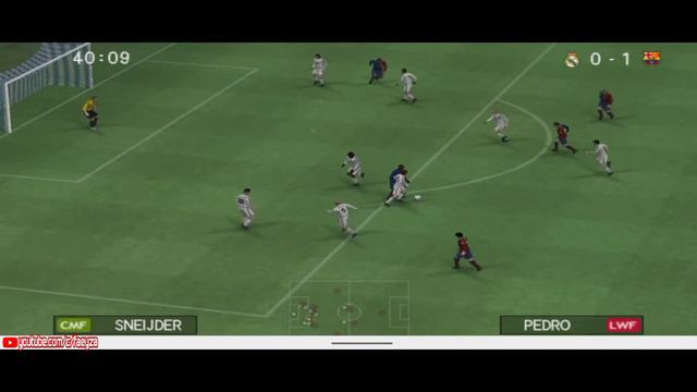 Real Madrid C.F. •VS• FC Barcelona || Winning Eleven PES 2009 || PPSSPP смотреть онлайн