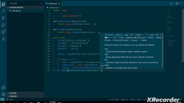 Python program for calculas || How to perform basic Calculas in python || calculas sove смотреть онлайн