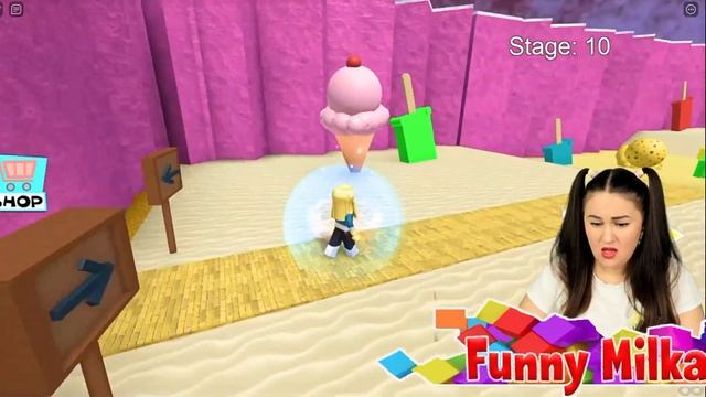 Самый лёгкий Побег из Страны Сладостей ESCAPE THE CANDYLAND OBBY ROBLOX