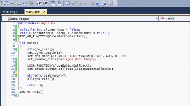 C++ AllegroHD Made Easy Tutorial 3 - Closing The Game Window смотреть онлайн