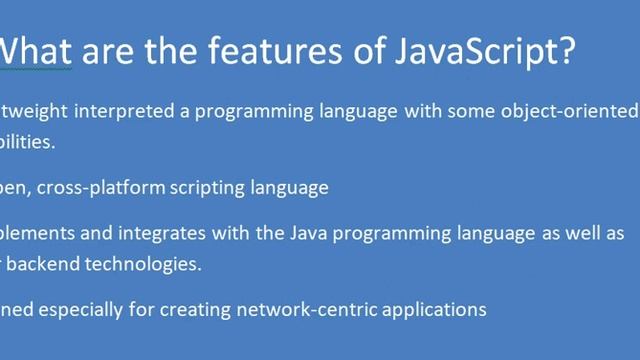 2.features of javascript?||Javascript interview questions and answers смотреть онлайн