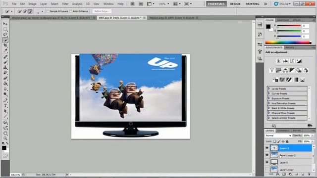 PhotoShop-3D Penetrate Effect