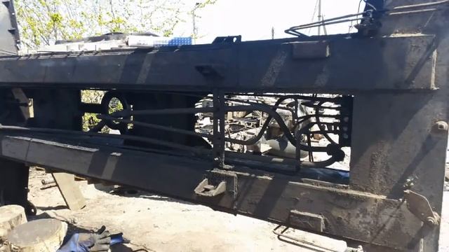Усиление рамы не поворотной автокрана КС3575А смотреть онлайн