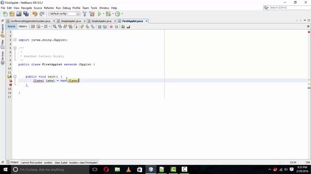 Creating JApplet Java File in Netbeans IDE смотреть онлайн