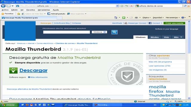 Instalar Thunderbird Internet AINTE смотреть онлайн