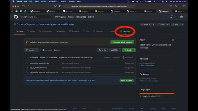 Switch the default git branch from master to main on your GitHub repository in about a minute смотреть онлайн